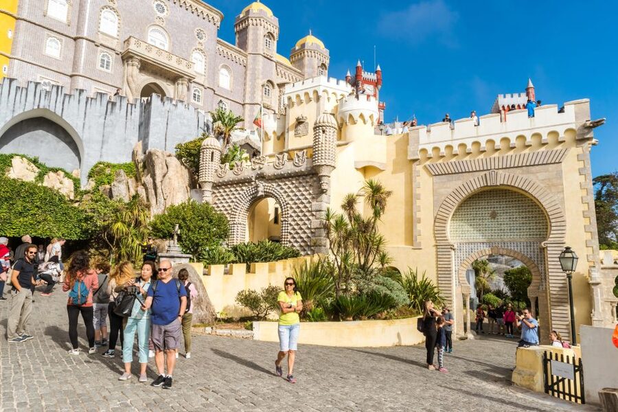 From Lisbon: Best of Sintra and Cascais Guided Day Tour - Entering Pena Palace