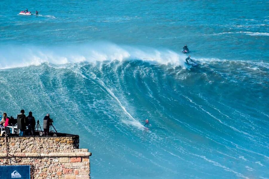 From Lisbon: Nazare Big Waves and Óbidos Guide Day Trip - Starting in Lisbon with a small-group pickup