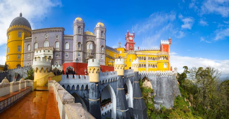 From Lisbon: Sintra Tour - Pena, Regaleira & Monserrate - Pena Palace: Portugal’s most theatrical hilltop stop