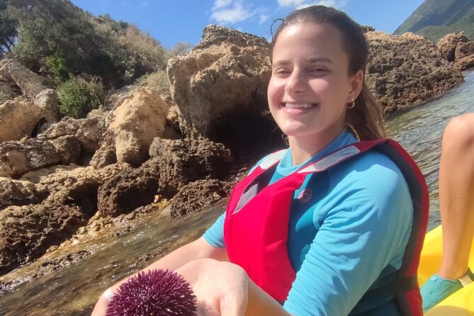 Kayak and Snorkeling Adventure in Lisbon - Snorkeling near the rock island