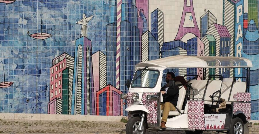 Lisbon: 3-Hour Street Art Tuk Tuk Tour - Starting with newer Lisbon at LX Factory