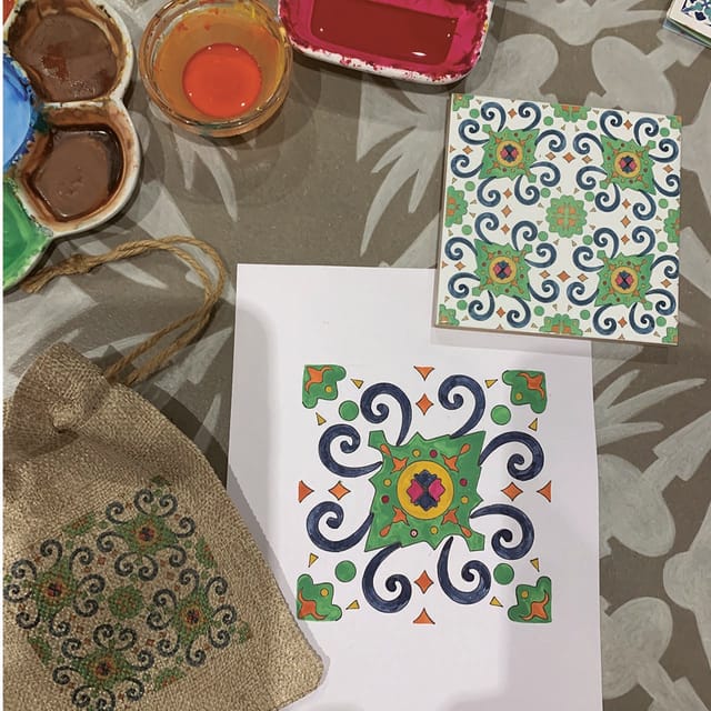 Lisbon: Azulejos' Design Create Your Own Tile Workshop - Building a pattern with the Formettes tool