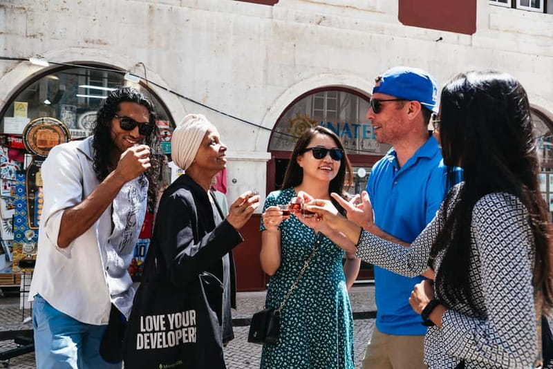 Lisbon: Baixa District Food Tour with Dinner and Drinks - Rua Augusta: end with something sweet