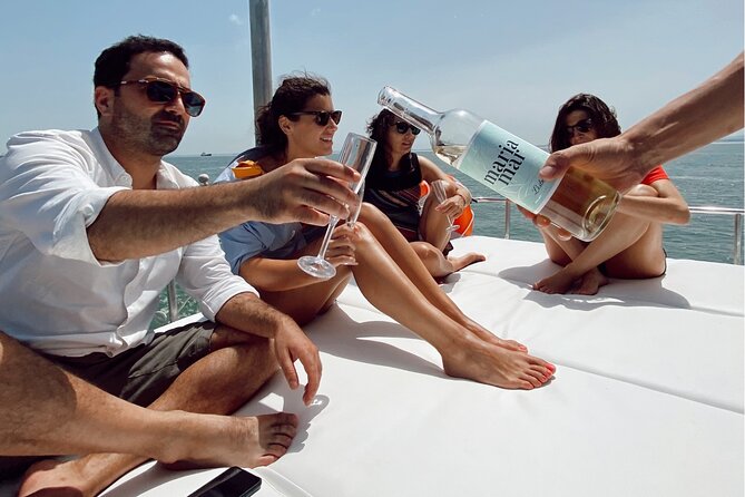 Lisbon: Catamaran Luxury Sunset and Wine Tour - Boarding at Belém’s marina