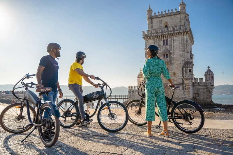 Lisbon: Electric Bike Tour by the River to Belém - Jerónimos Monastery from the outside