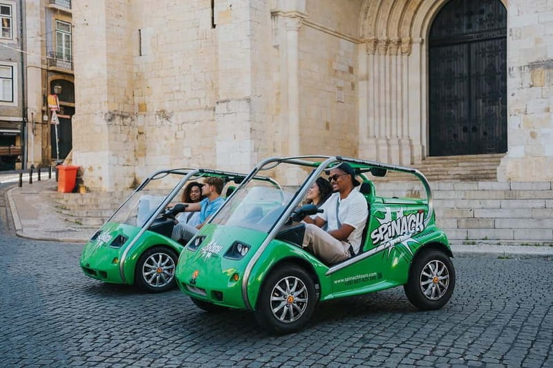 Lisbon: GPS-Guided Spinach Tour by Electric Car - A tiny electric car with a very big personality