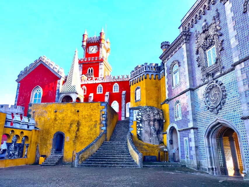 Lisbon: Half-Day Sintra Tour with Pena Palace and Regaleira - Pena Palace terraces and the first climb