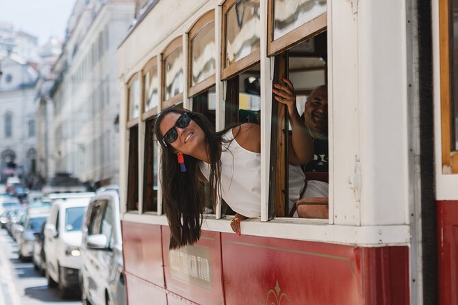 Lisbon Hills Red Tram by Tram 28 route - A Seated Ride Through Lisbon’s Steepest Streets