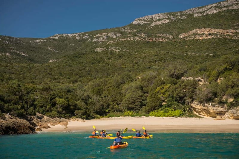 Lisbon: Kayak Tour Arrábida Natural Park, Setubal, Sesimbra - Paddling past beaches, cliffs, and caves