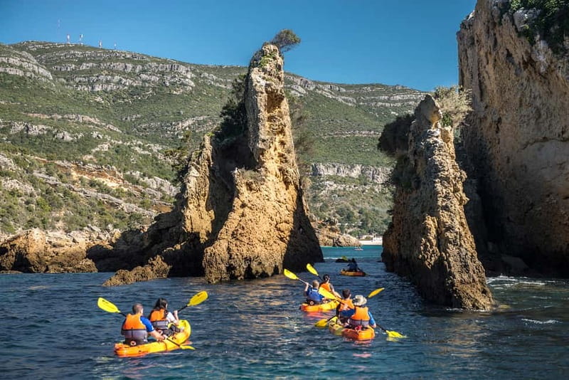 Lisbon: Kayak Tour Arrábida Natural Park, Setubal, Sesimbra - The human side of the outing