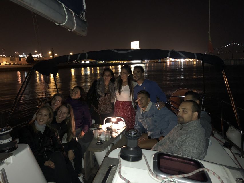 Lisbon: Luxury Sailboat Cruise at Night - Time Out Market and Lisbon’s central riverfront