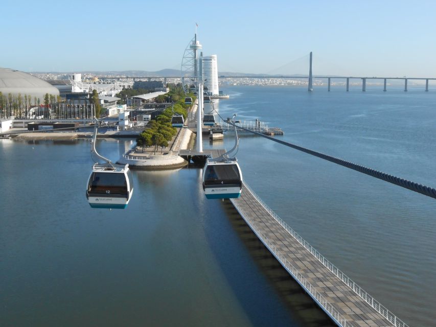 Lisbon: Nations Park Gondola Lift One-Way Cable Car - The South Station and Oceanarium View