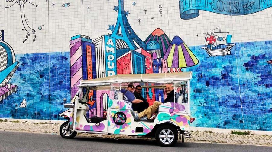 Lisbon: Old Town Tuk-Tuk Tour - Santa Luzia and Portas do Sol show you Alfama from above