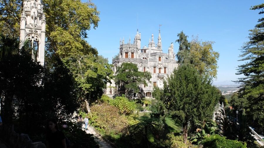 Lisbon: Pena, Regaleira & Atlantic Coast Tour with a Local - Pena Palace, color, royalty, and big views
