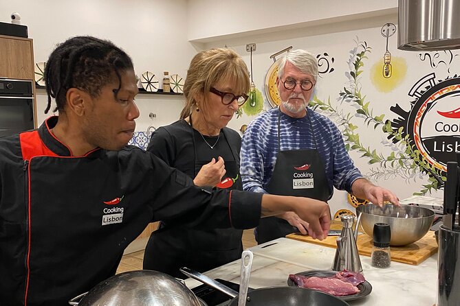 Lisbon Portuguese Cooking Class with 3-Course Dinner - Wine, appetizers, and the social table