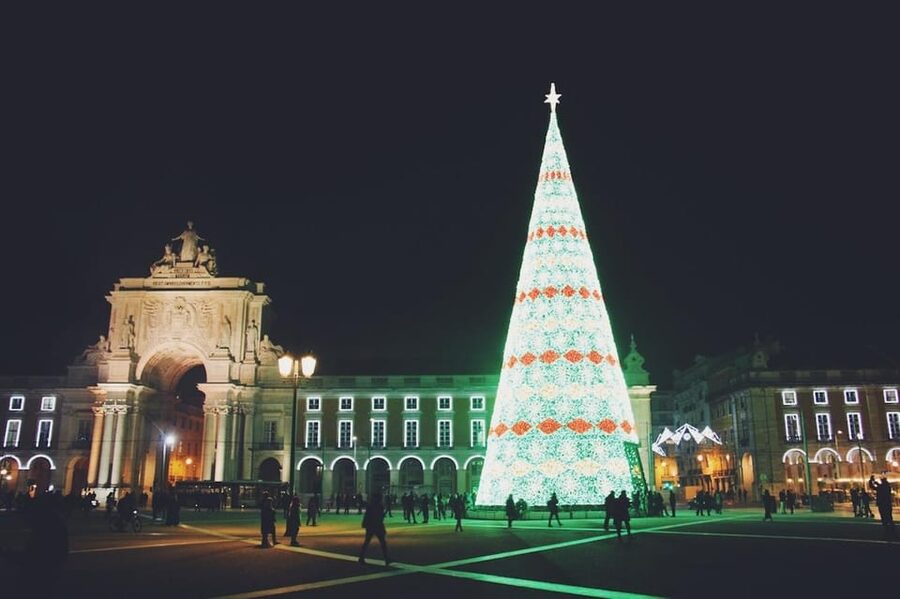 Lisbon: Private Christmas Lights Tour by Eco Tuk Tuk - Chiado: shops, theaters, and Christmas sparkle