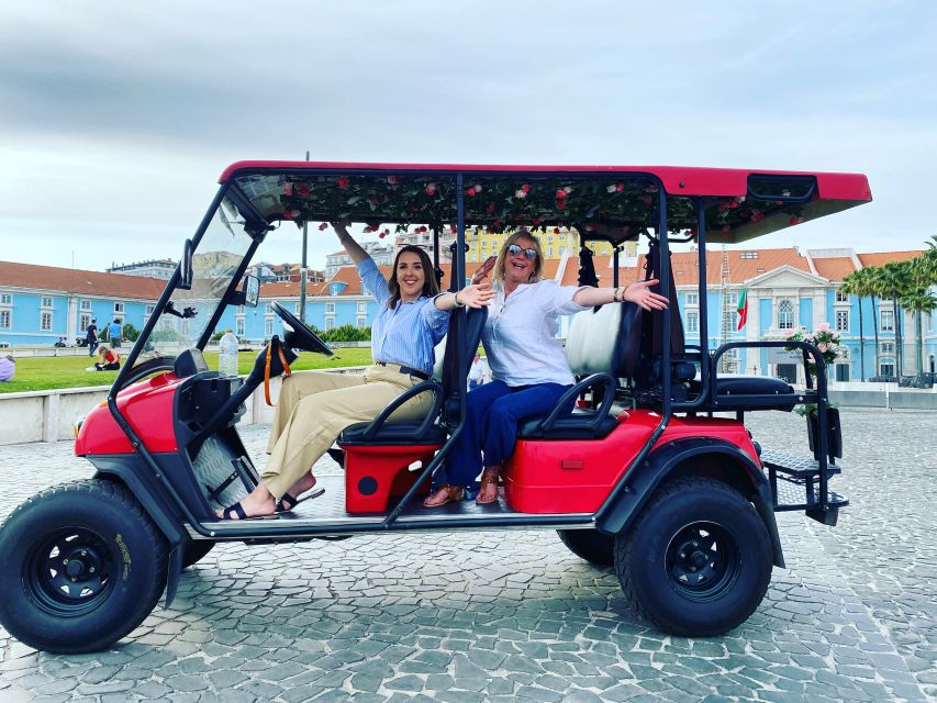 Lisbon: Private City Sightseeing Tour by Tuk-Tuk - Baixa landmarks from the tuk-tuk