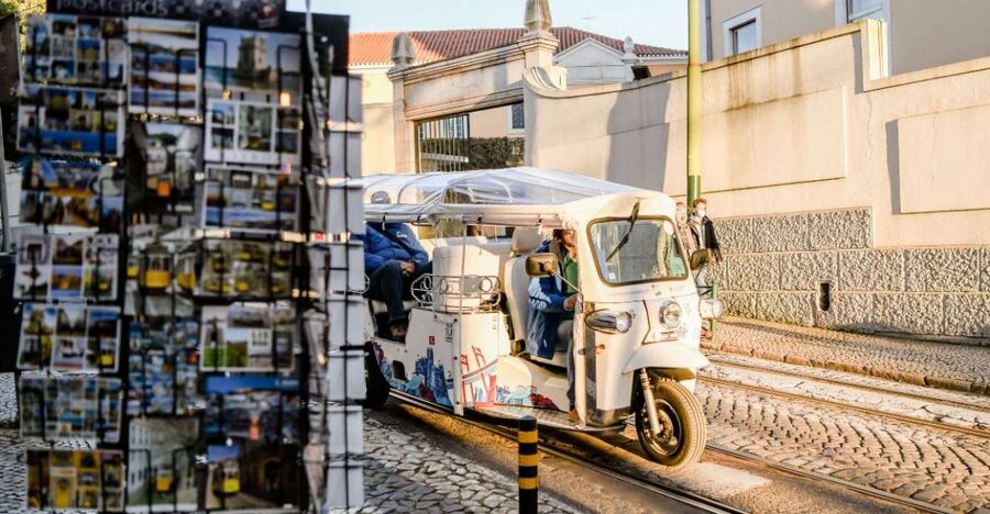 Lisbon: Private Historic Tour by Eco Tuk Tuk - The river, Praça do Comércio, and the final drop-off