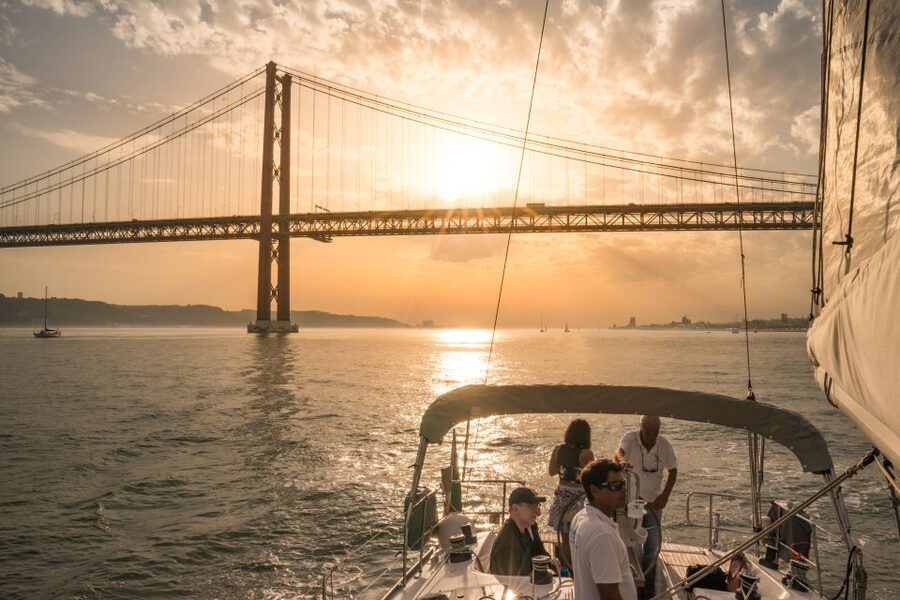 Lisbon: Private Sunset Cruise on the Tagus River with Drink - Crew service and the private-group advantage