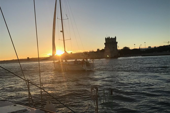 Lisbon River Sunset Sailing Cruise - Cristo Rei across the water