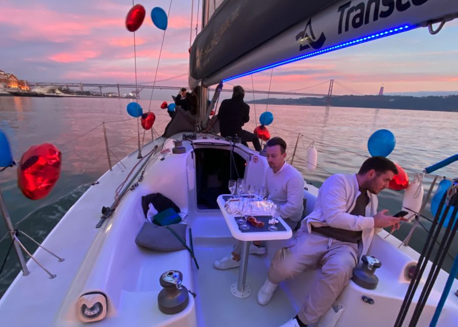 Lisbon: Sailboat Tour w/ Local Guide and Open Bar Green Wine - A quiet sail beneath Lisbon’s famous bridge