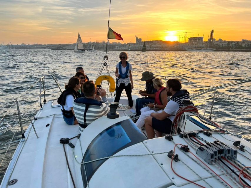 Lisbon: Sailing Sunset - Belém Tower and the Discoveries Monument