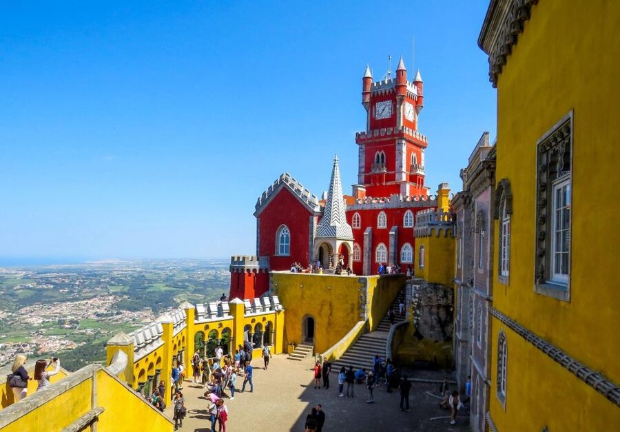 Lisbon: Sintra, Pena Palace, Cabo Roca Coast & Cascais Tour - Sintra National Palace and the royal setting