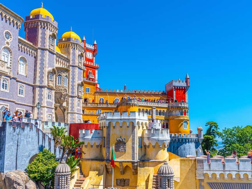 Lisbon: Sintra, Pena, Regaleira, Cabo Roca, Cascais Day Tour - Pena Palace and the romance of the hilltop