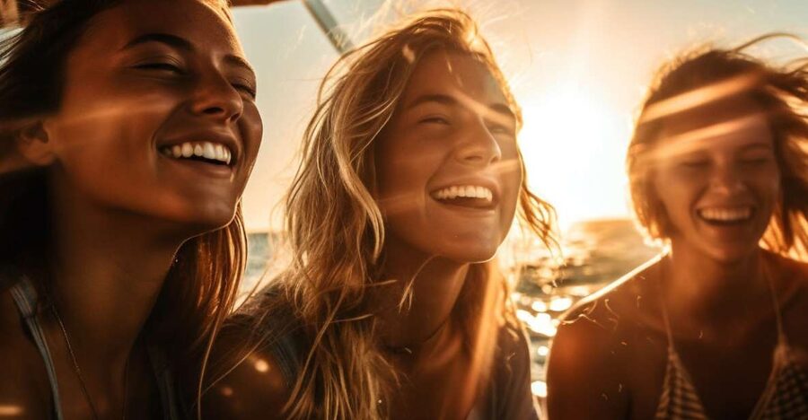 Lisbon: Sunset Boat Party Cruise with DJ and Open Bar - Commerce Square from the water