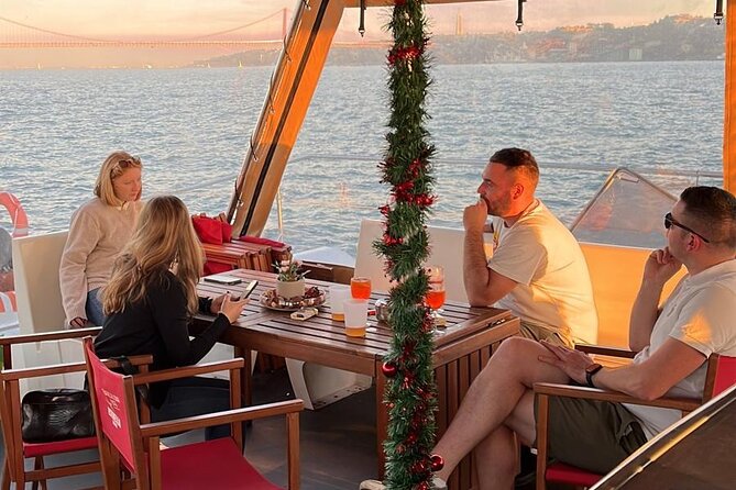 Lisbon : Sunset Catamaran Boat Tour with Music and Drinks - MAAT and Lisbon’s modern riverfront