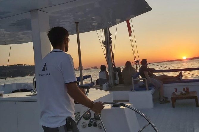 Lisbon Sunset Catamaran Cruise on the Tagus River - The Discoveries Monument and Portugal’s maritime story