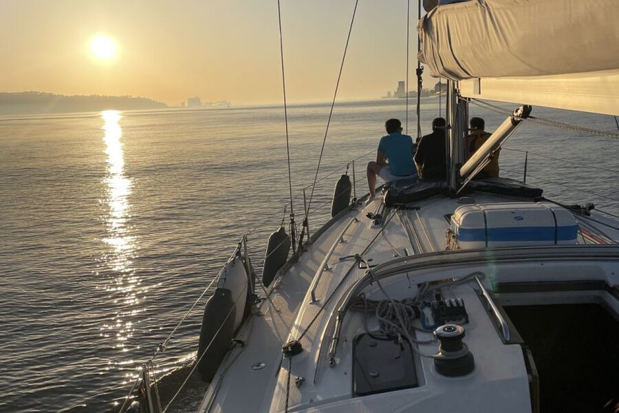Lisbon: Sunset Sailing Boat Cruise with Wine - Starting at Doca de Santo Amaro beneath the bridge