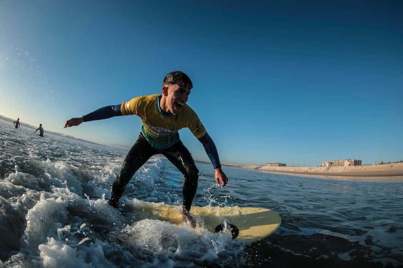 Lisbon: Surf Experience at Costa da Caparica - The beach warm-up makes the water less intimidating