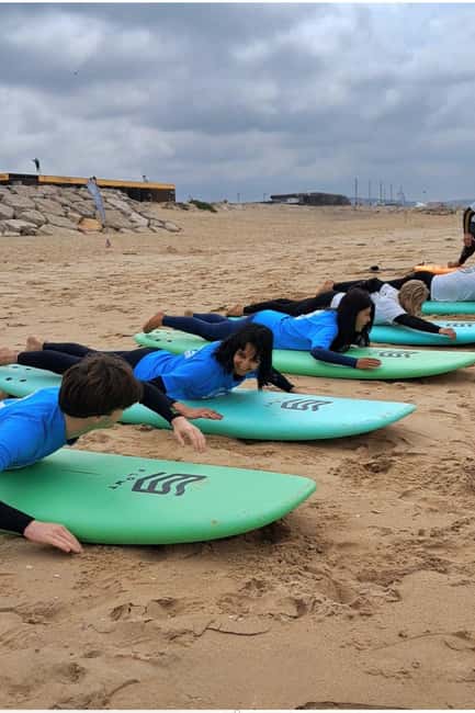Lisbon Surf Guide - Surf class & Pick Up - The real amount of surfing time