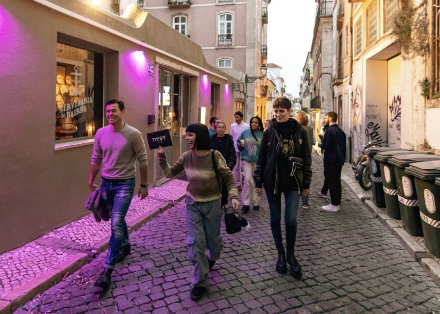 Lisbon: Tipsy Tour Fun Bar Crawl with a Local Guide - Ending at a club in Bairro Alto