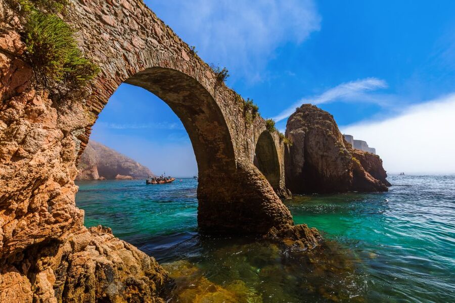 Peniche: Berlengas Roundtrip and Glass-Bottom Boat Cave Tour - Seeing the caves from the glass-bottom boat