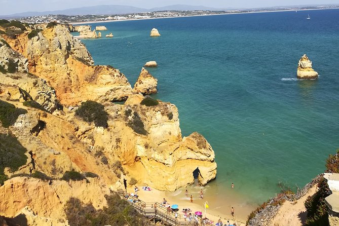 Private Algarve: Benagil Caves, Lagos Cliffs & Hidden Beaches - Praia dos Estudantes and the Roman-style bridge