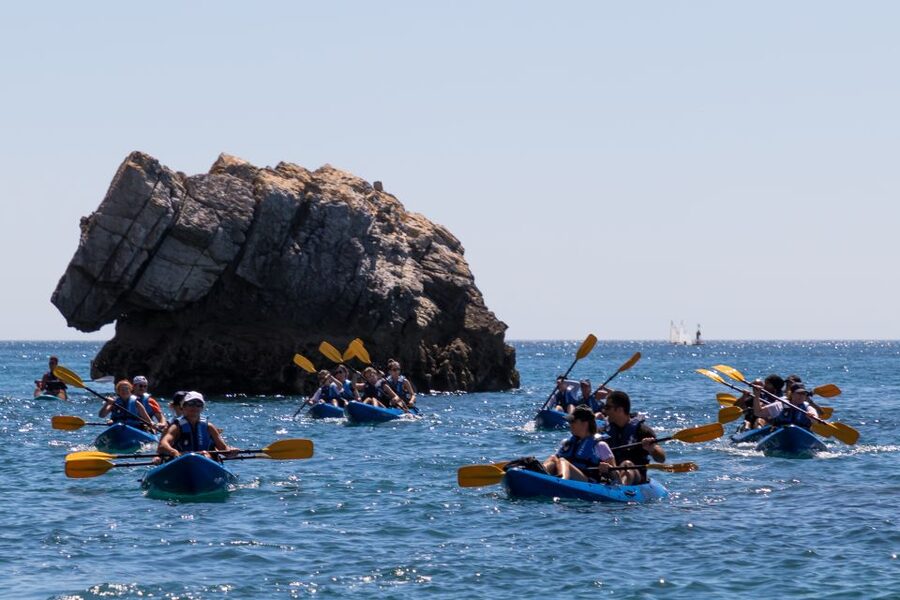 Sesimbra: Arrabida Natural Park & Caves Guided Kayaking Tour - Sea caves and passages reached by small boats