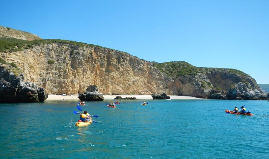 Sesimbra: Arrábida Natural Park Guided Kayaking Tour - The first paddle along Sesimbra’s shore