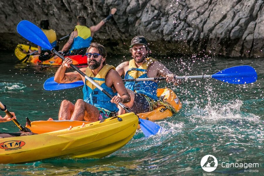 Sesimbra: Arrábida Natural Park Guided Kayaking Tour - Starting in Sesimbra: instruction before the open water