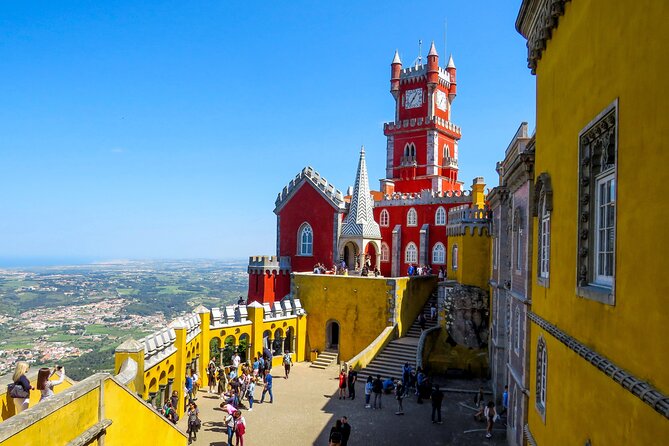 Sintra, Pena Palace, Quinta da Regaleira & Cascais Group Tour - Pena Palace is glorious, crowded, and easy to mishandle