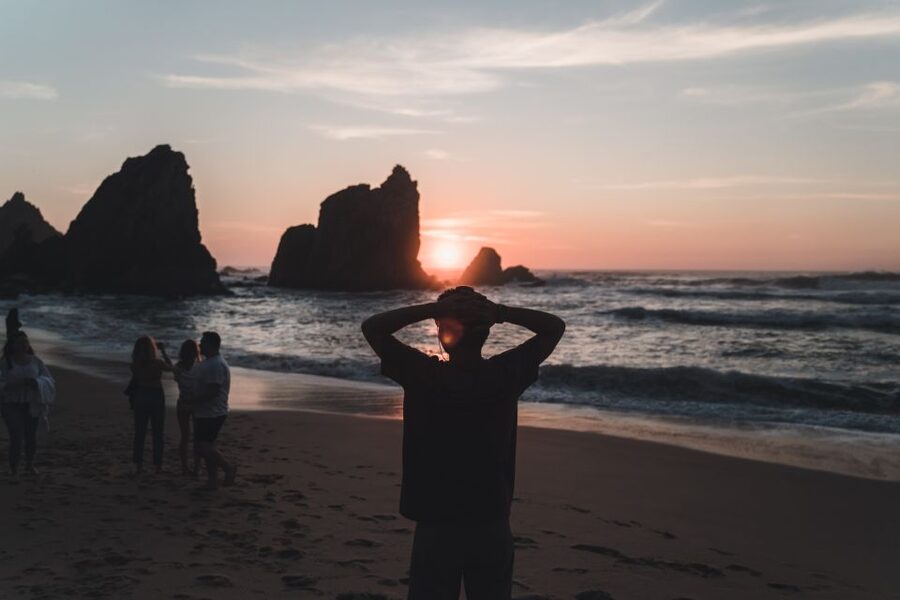 Sintra: Sunset Hike, Tapas & Wine at Secret Beach - Petiscos, pastry, and wine on the sand