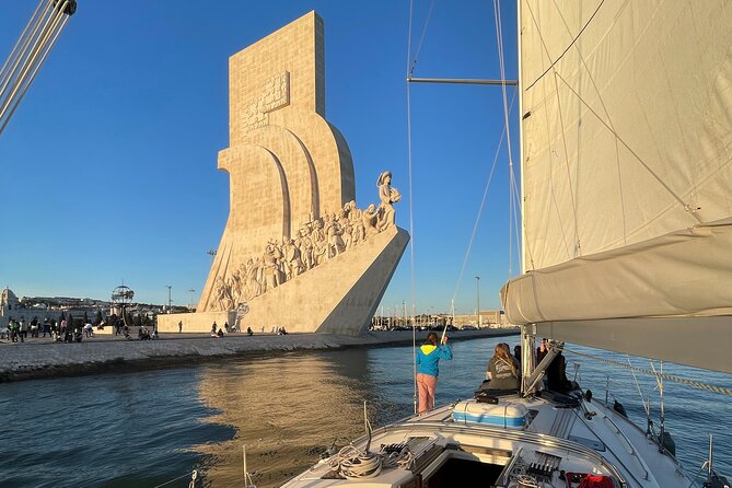 Sunset Boat Tour in Lisbon with Wine - Under the 25 de Abril Bridge