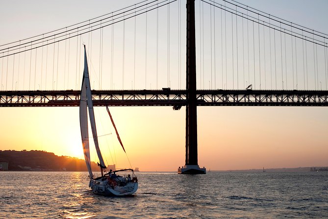 Sunset Sailing Tour On The Tagus River - Christ the King across the river